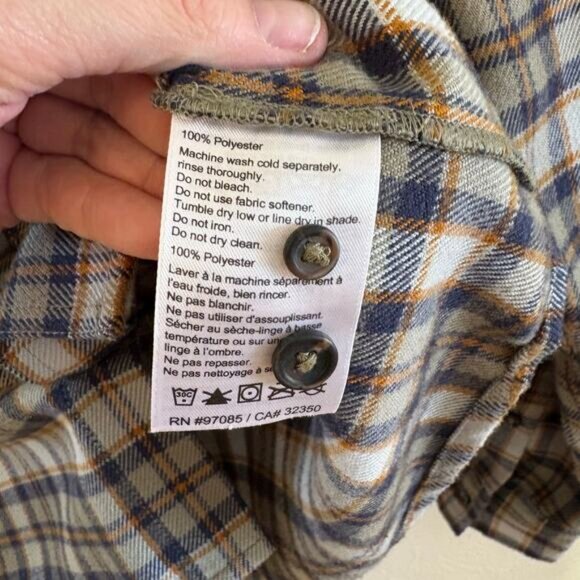 Outdoor Research Mens Size M Feedback Flannel Twill Shirt Plaid UPF 50 Gorpcore - Picture 8 of 11